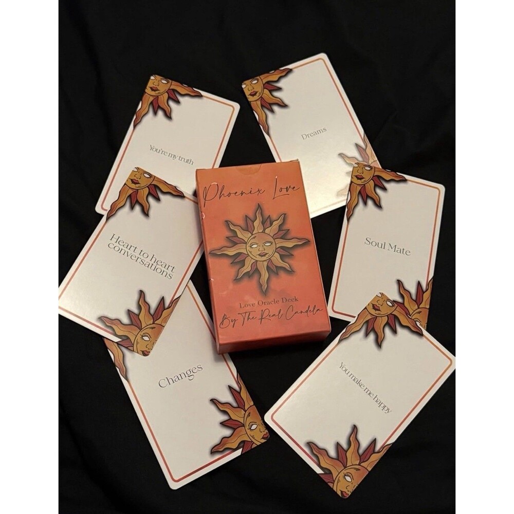 Phoenix Love Love Oracle Deck by The Soul Creator with Guidebook